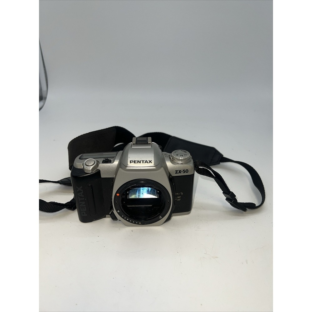 Pentax ZX-50 35mm Film Camera All In One AS IS Untested